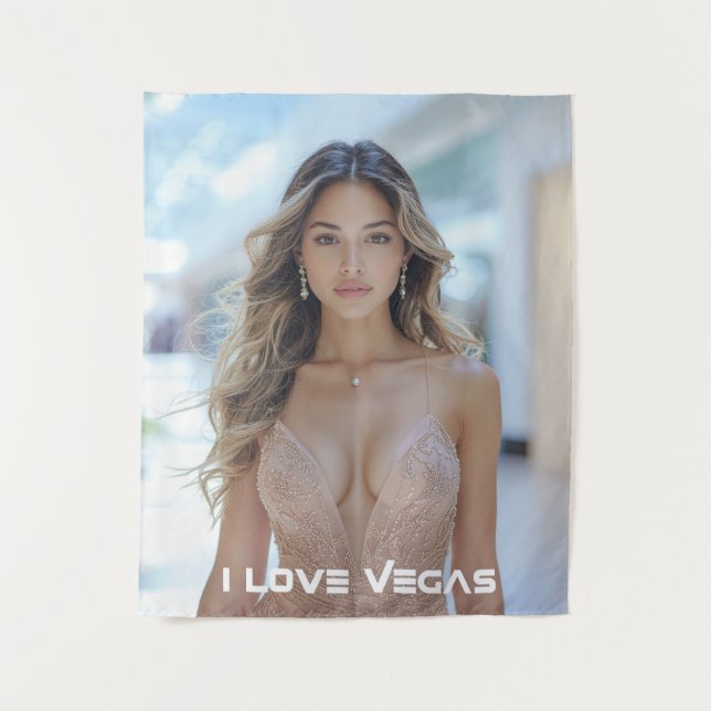 I LOVE VEGAS WANDTEPPICH (Vorderseite)