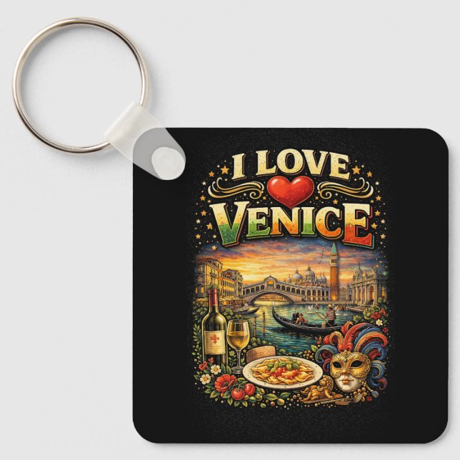 I Love Venice Schlüsselanhänger (Vorderseite)