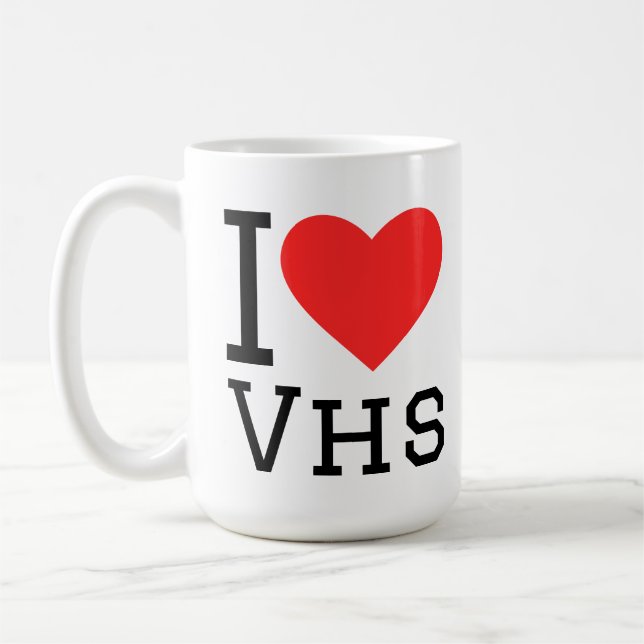 I love vhs kaffeetasse (Links)