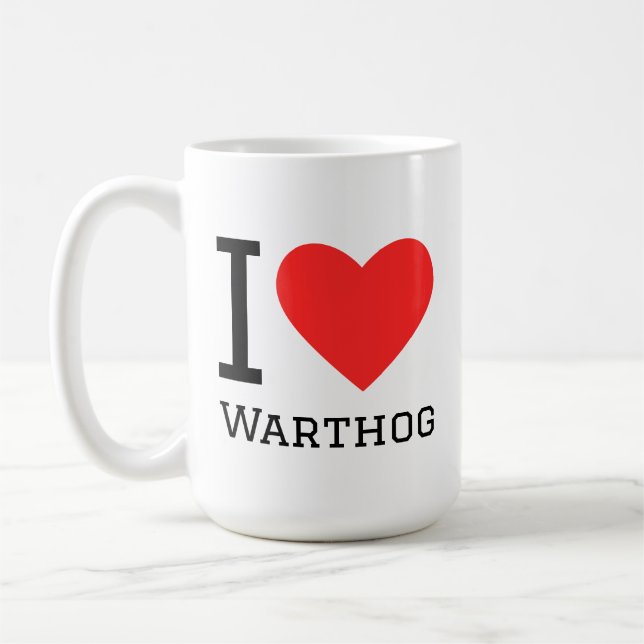 I love warthog kaffeetasse (Links)