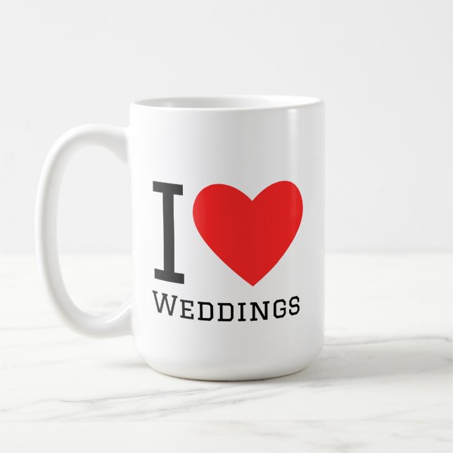 I love weddings  kaffeetasse (Links)