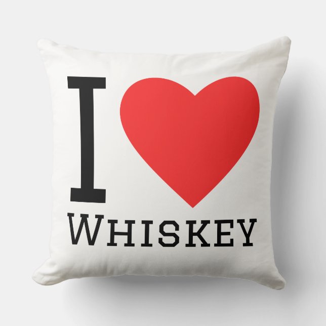 I love whiskey kissen (Vorderseite)