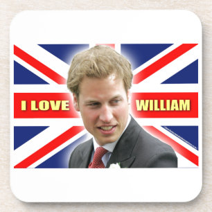 I Love William Getränkeuntersetzer