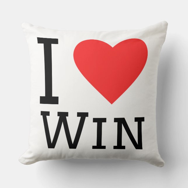 I love win kissen (Vorderseite)