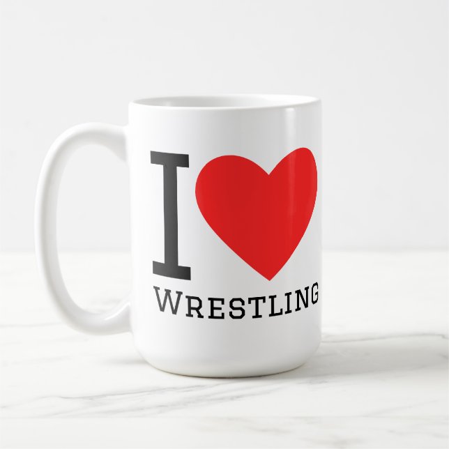 I love wrestling kaffeetasse (Links)