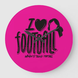 I Love WTF Große Wanduhr