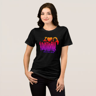 I Love WTF Heart Fiery Tri-Blend Shirt