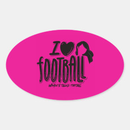 I Love WTF  Ovaler Aufkleber