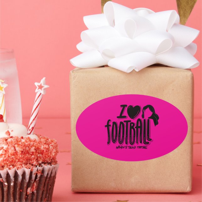 I Love WTF  Ovaler Aufkleber (Party)