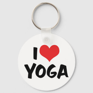 I Love Yoga Keychain Schlüsselanhänger