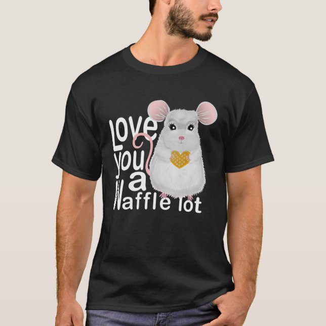 I Love You A Waffle Lot  Mouse Shares its Heart T-Shirt (Vorderseite)