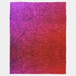 I love you chic pink glitter background fleecedecke