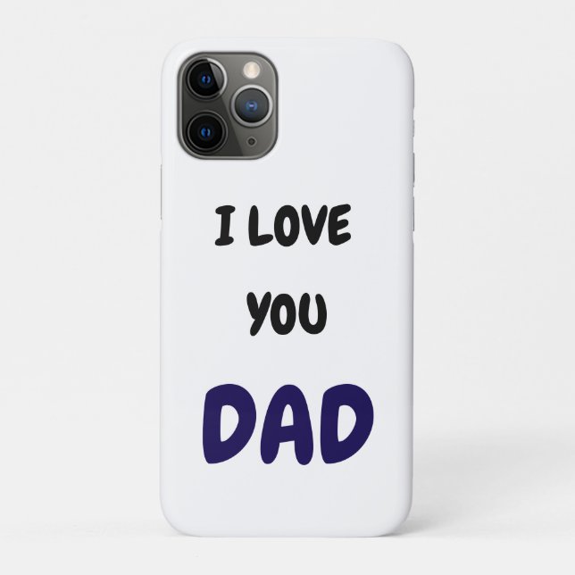 I Love you dad Elegant and Modern  Case-Mate iPhone Hülle (Rückseite)