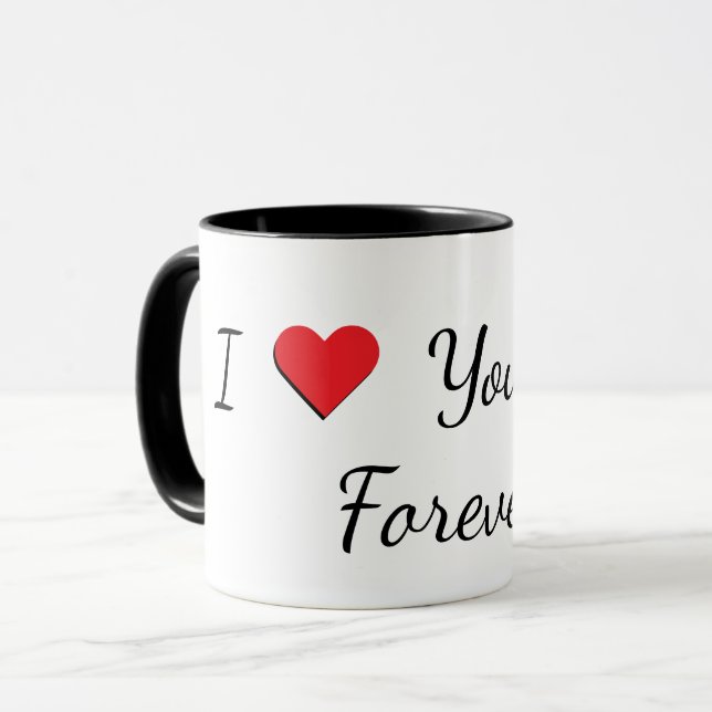 "I Love You Dad, Forever" Mug Tasse (Vorderseite Links)