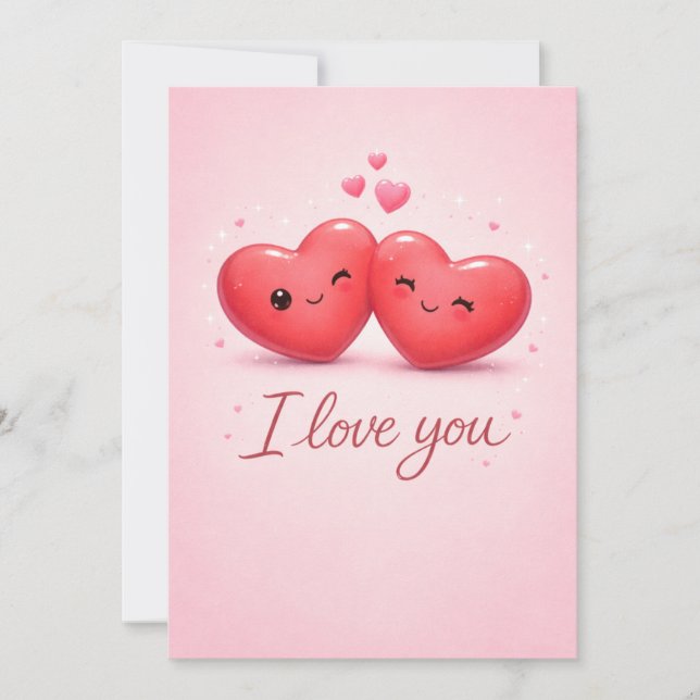 I love you!  feiertagskarte (Vorderseite)