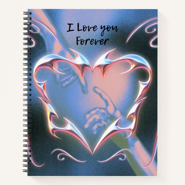 I Love You Forever Notizbuch (Vorderseite)