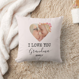 I Love You Grandma | Personalized Photo Pillow Kissen