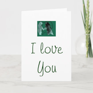 " I Love you" greeting card by Interactive Bear Karte