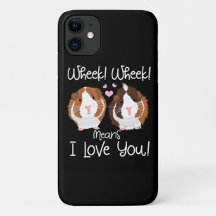 I Love You Guinea Pig Cavy Roddent Case-Mate iPhone Hülle
