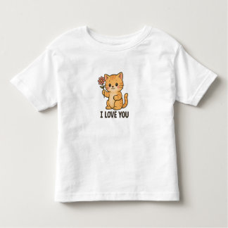 I Love You Kitten Kleinkind T-shirt