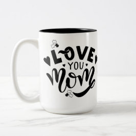 I Love You Mom Autism Awareness Coffee Mug  Zweifarbige Tasse