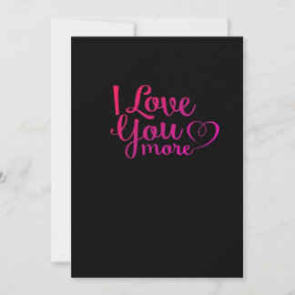 I Love You More Soft Minimal Design Feiertagskarte