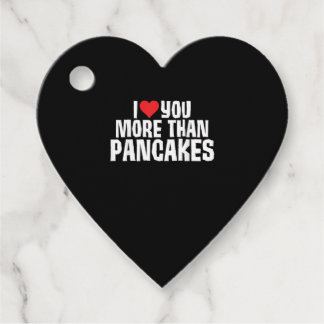 I Love You More Than Pancakes Funny Romantic Quote Geschenkanhänger