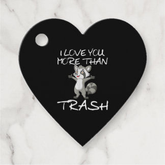 I Love You More Than Trash Funny Raccoon Humor  Geschenkanhänger