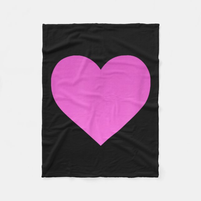 I Love You Nk Purple Heart Valentine's Day Emotico Fleecedecke (Vorderseite)
