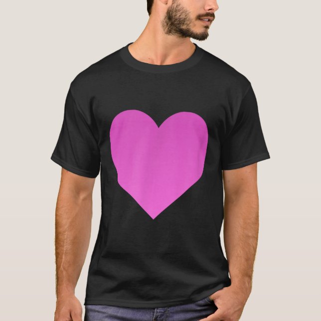 I Love You Nk Purple Heart Valentine's Day Emotico T-Shirt (Vorderseite)