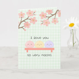 I Love You So Very Mochi Valetine's Day Card Karte