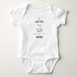 I love you to the moon and back baby strampler
