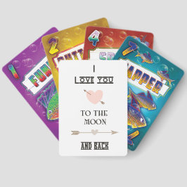 I love you to the moon and back spielkarten
