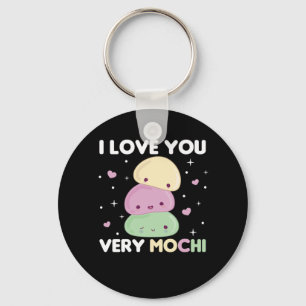 I Love You Very Mochi - Kawaii Mochi Ice Cream Schlüsselanhänger