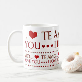 I Love You zerteilt - Tasse