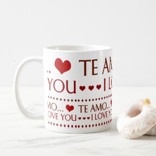 I Love You zerteilt - Tasse