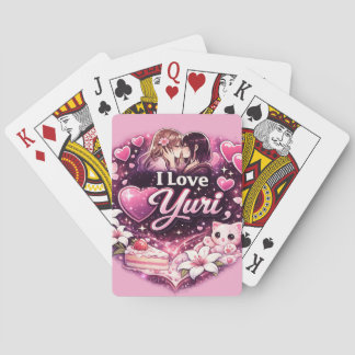 I Love Yuri | Kawaii Girls’ Love Anime Aesthetic  Spielkarten