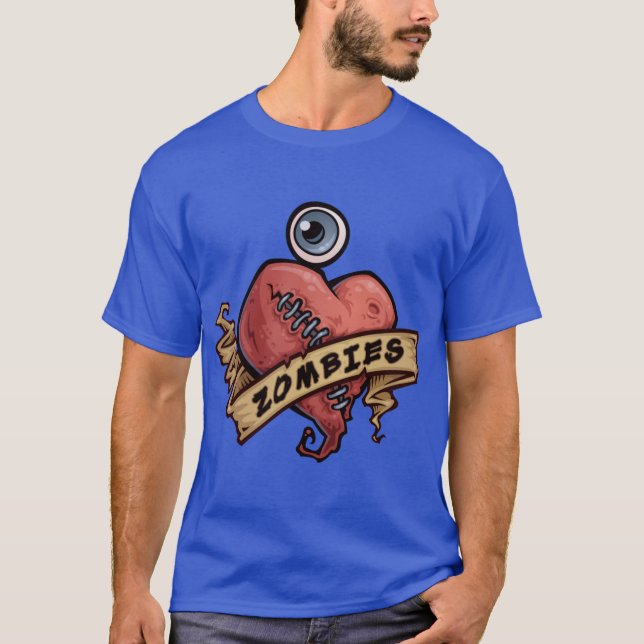 I Love Zombies friends T-Shirt (Vorderseite)