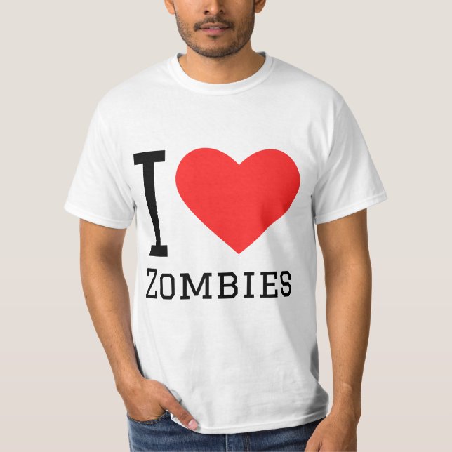 I love zombies T-Shirt (Vorderseite)