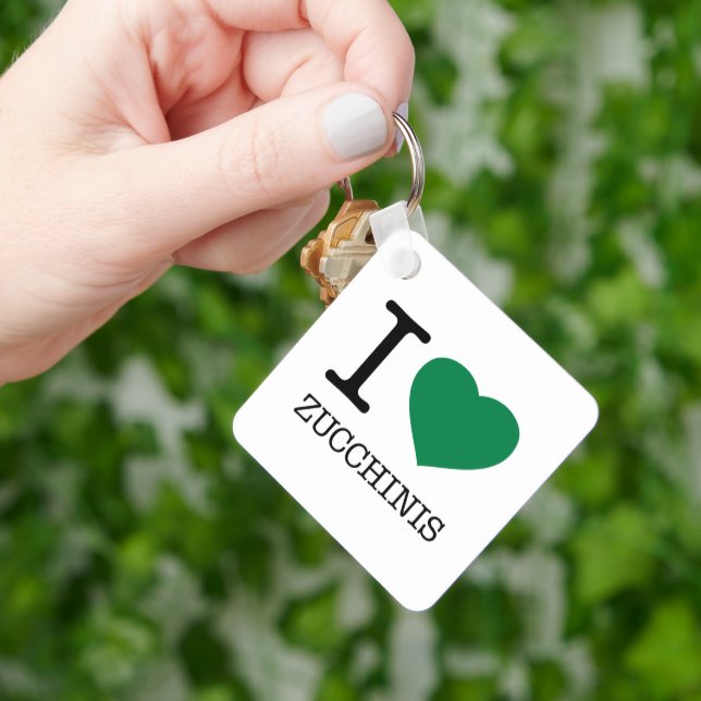 I LOVE ZUCCHINIS SCHLÜSSELANHÄNGER (Hand)