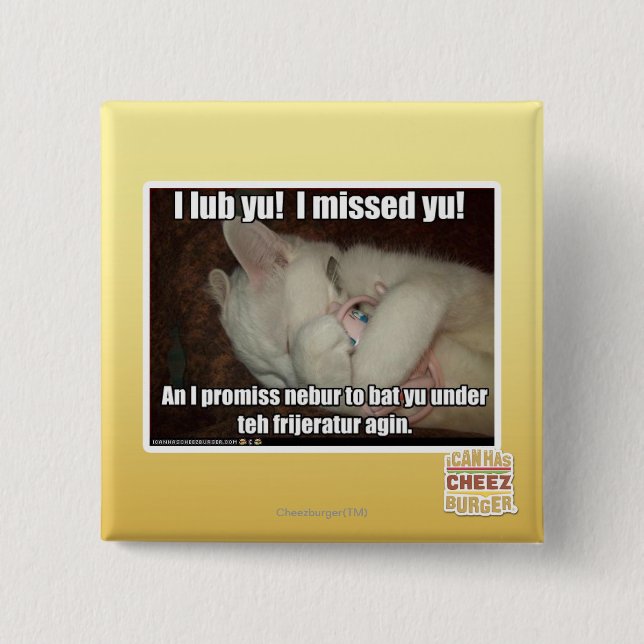 I lub Yu! Ich verfehlte Yu! Button (Vorderseite)
