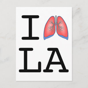 I Lung L.A. (Los Angeles Smog Joke) Postkarte
