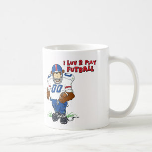 I Luv 2 Spiel Futball Bär Kaffeetasse