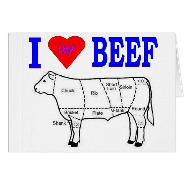 I LUV BEEF (Vorderseite (Horizontal))