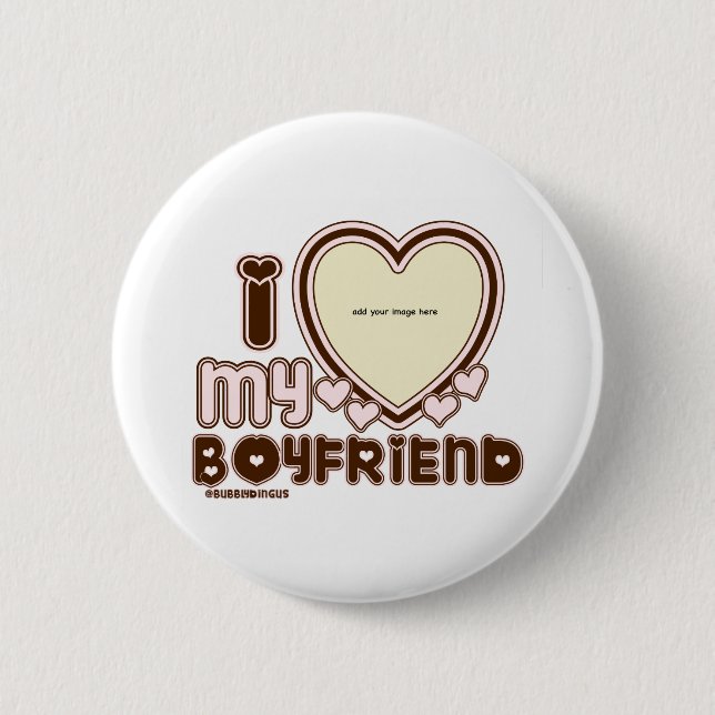 i luv braun bf button (Vorderseite)