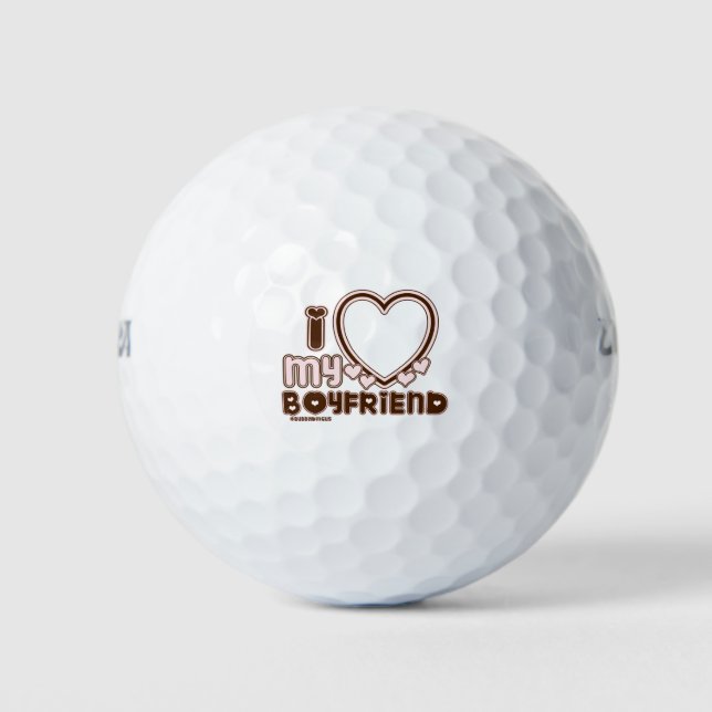 i luv braun bf golfball (Vorderseite)