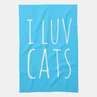 I Luv Cats Geschirrtuch