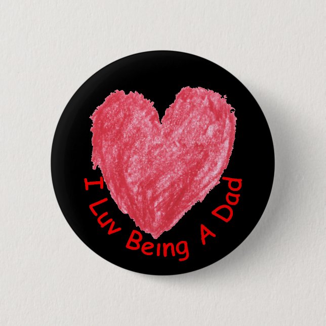 I Luv, der ein Vater-Knopf ist Button (Vorderseite)
