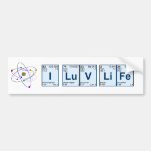 I LuV Leben Autoaufkleber