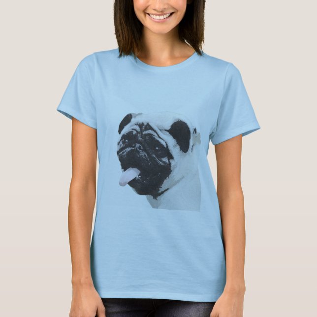I Luv mein Mops T-Shirt (Vorderseite)